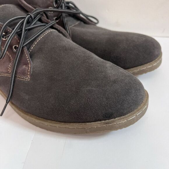 Atlas For Men Gray Suede Leather Chukka Ankle Boots EU 46 US 12 Classic Preppy main image 9
